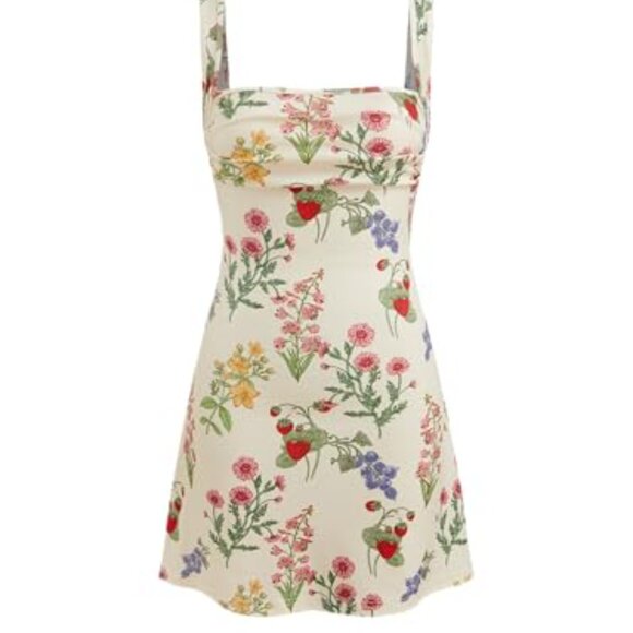Cider Dresses & Skirts - Cider Floral & Fruit Graphic Mini Dress Size 0XL